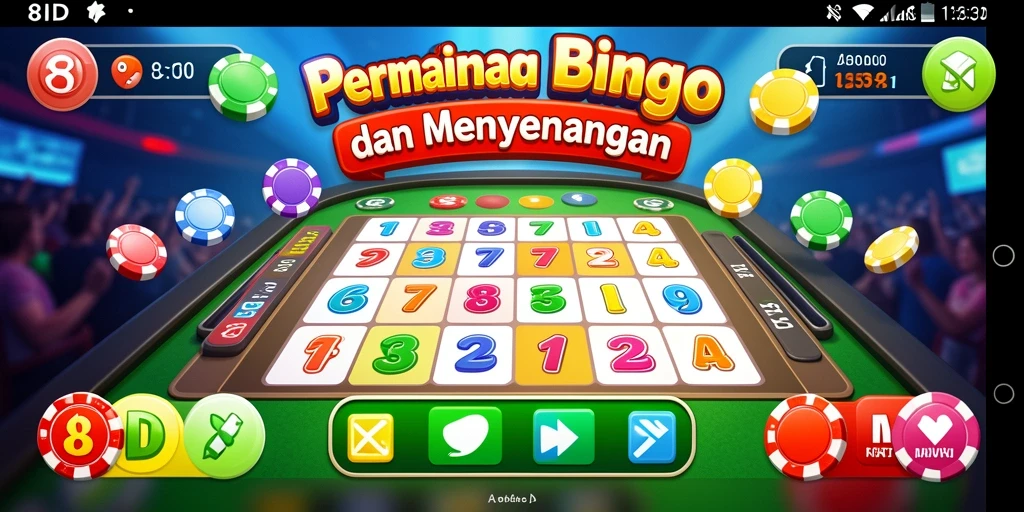 Screenshot gameplay Bingo yang seru dan interaktif di 8ID.