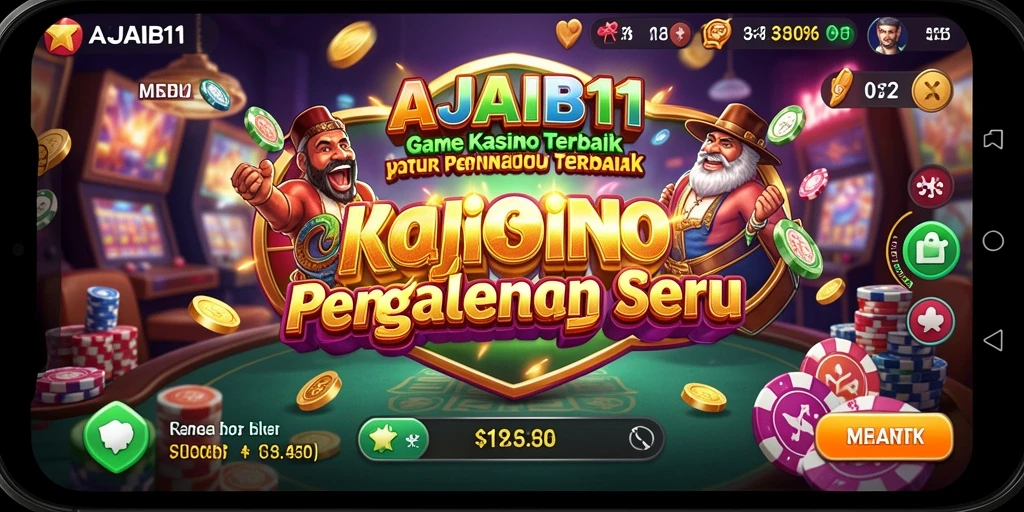 Screenshot AJAIB11 menampilkan gameplay Kasino yang menarik dan interaktif.