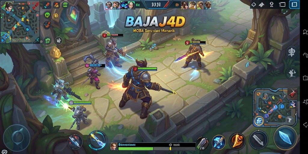 Tampilan gameplay menarik dari BAJAJ4D dalam pertempuran MOBA.