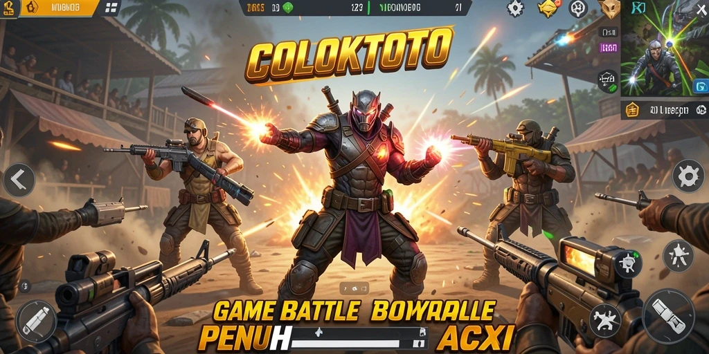 Tampilan aksi seru di arena pertempuran COLOKTOTO.