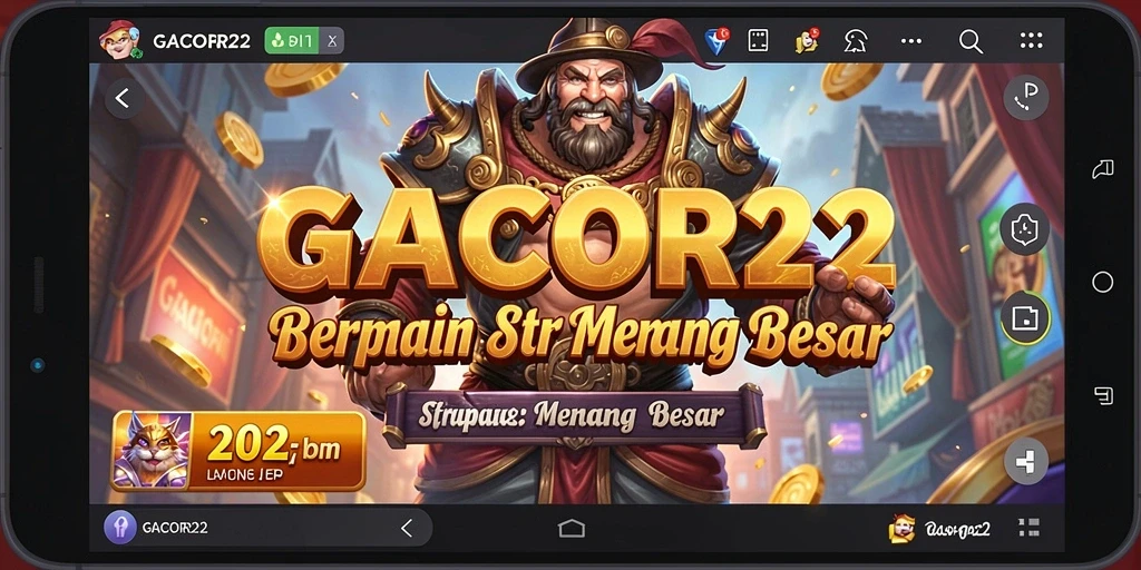 Tampilan gameplay menarik GACOR22 dengan aksi strategi yang intens.