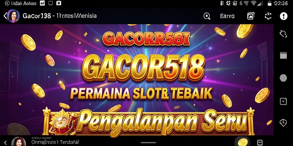Tampilan menarik dari gameplay Slot GACOR518.
