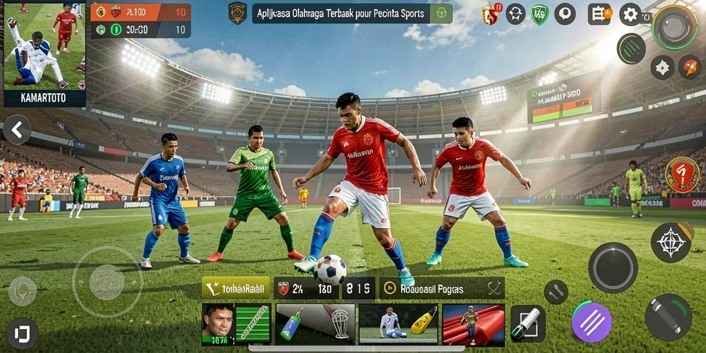 Screenshot KAMARTOTO menampilkan gameplay olahraga yang seru dan interaktif.