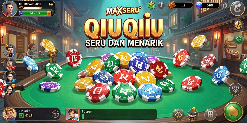 Screenshot gameplay <strong>MAXSERU</strong> yang menampilkan keseruan bermain QiuQiu.