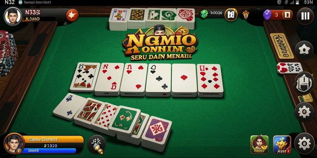 Gameplay N32 yang seru dan penuh tantangan di domino.