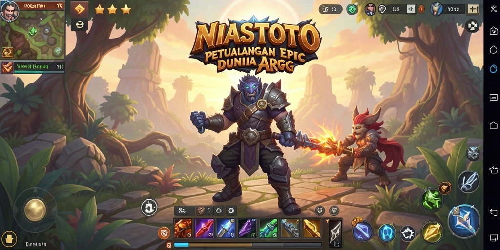 Tampilan gameplay NIASTOTO yang memukau dan penuh aksi ARPG.