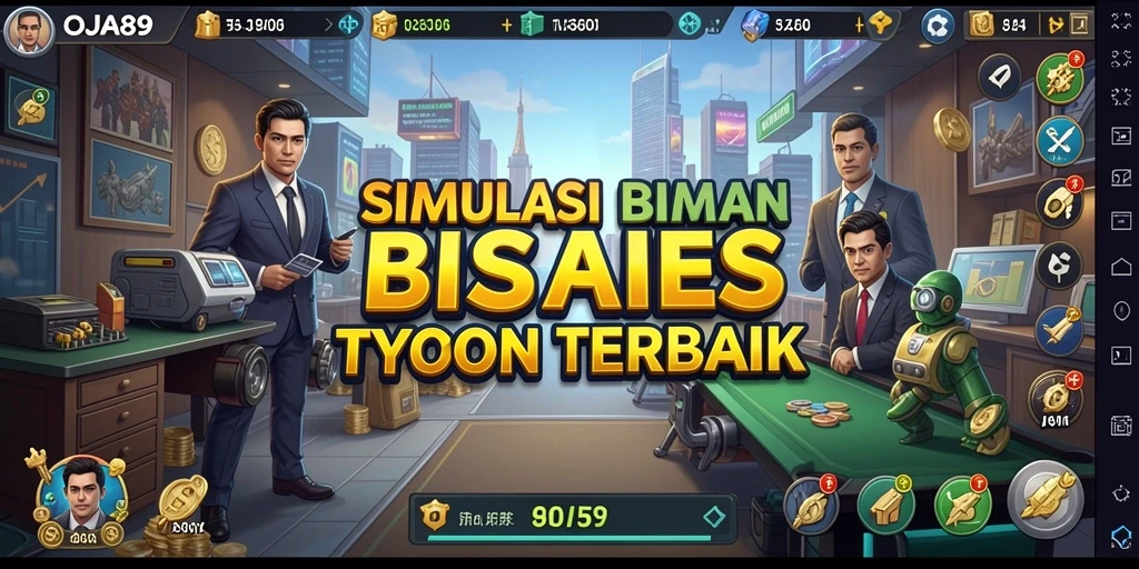 Tangkapan layar gameplay OJA89 menampilkan strategi bisnis yang menarik.