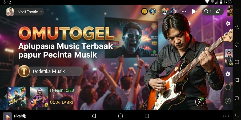 Tampilan screenshot OMUTOGEL menampilkan interaksi seru dalam gameplay Music.