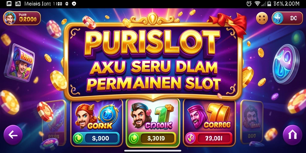 Tampilan aksi seru dalam gameplay PURISLOT yang mendebarkan.