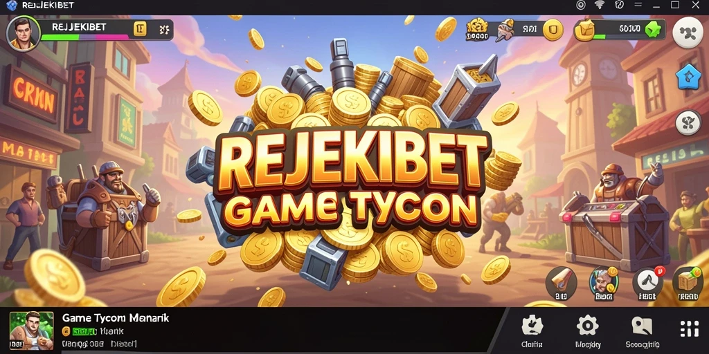 Tampilan gameplay seru dari REJEKIBET yang menampilkan pengalaman Tycoon.