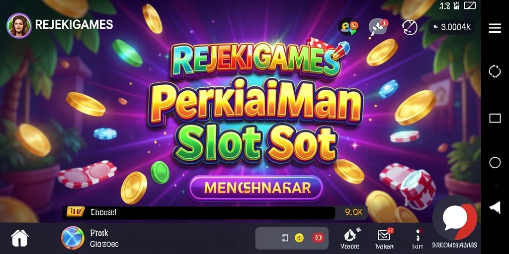 Tampilan gameplay menarik dari REJEKIGAMES dengan mesin slot yang penuh warna.