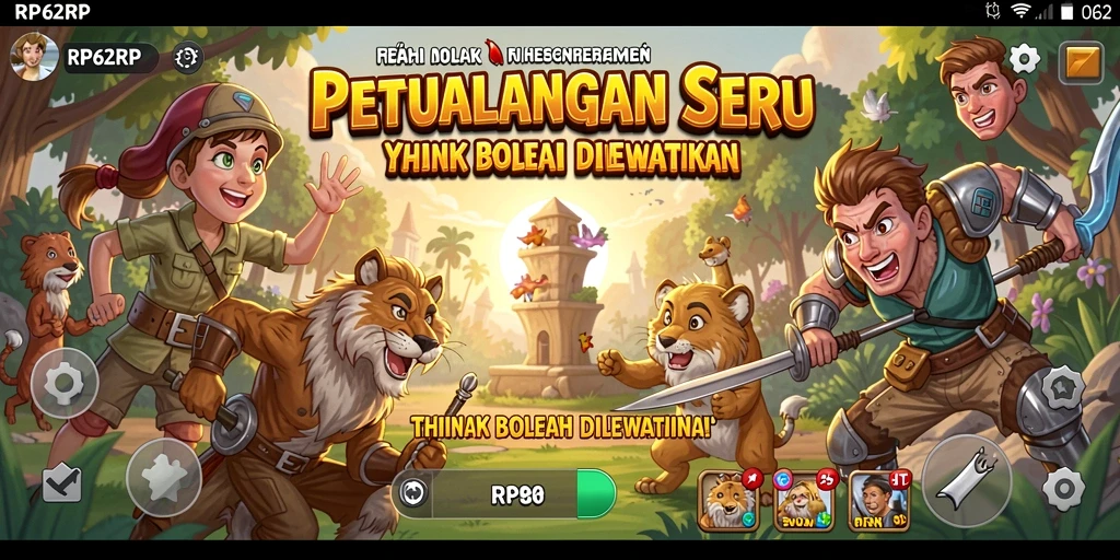 Screenshot RP62RP menampilkan aksi seru dalam petualangan menakjubkan.