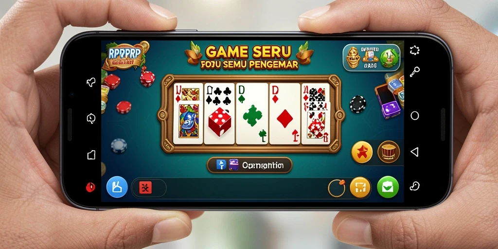 Tampilan gameplay seru dan interaktif dalam RPRPRP Domino.