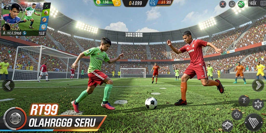 Gameplay menarik RT99 dengan berbagai pilihan olahraga.