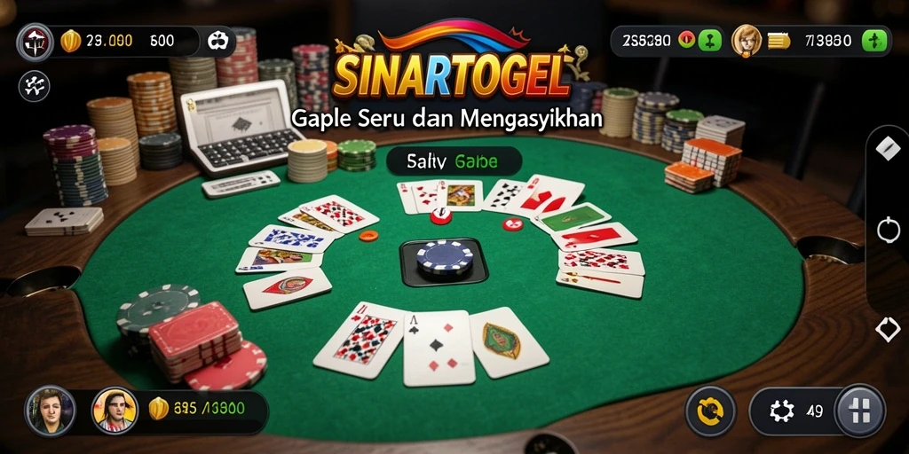 Tangkapan layar gameplay <strong>SINARTOGEL</strong> menunjukkan keseruan bermain Gaple.