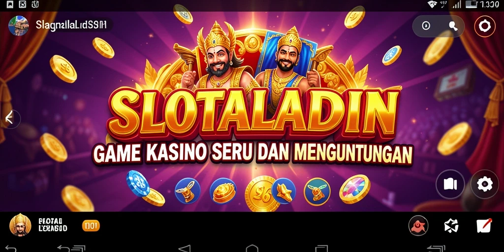 Tampilan gameplay seru di SLOTALADIN dengan berbagai slot menarik.