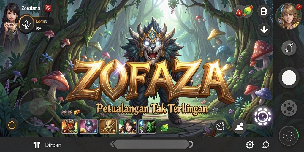 Tangkapan layar gameplay ZOFAZA yang menunjukkan petualangan mendebarkan.